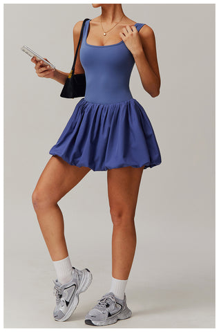 Outdoor Tennis Dress – Faux Two-Piece Sporty Style