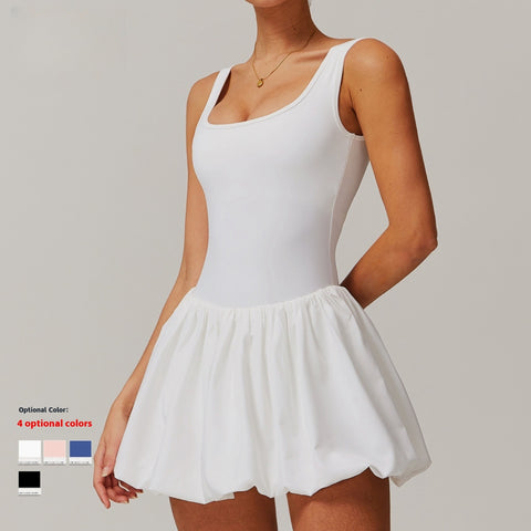 Outdoor Tennis Dress – Faux Two-Piece Sporty Style