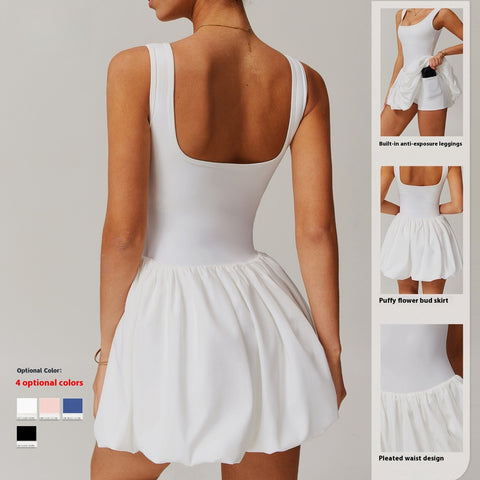 Outdoor Tennis Dress – Faux Two-Piece Sporty Style